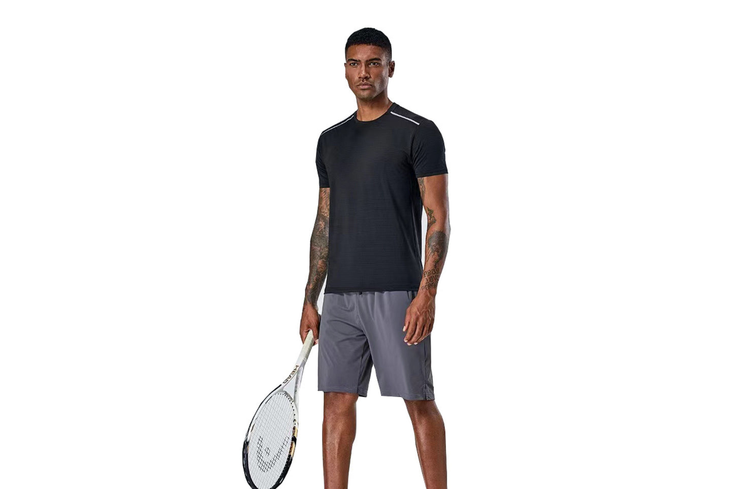 Zwart tennis shirt